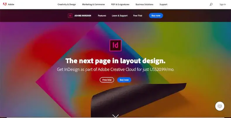 Adobe InDesign coverbillede