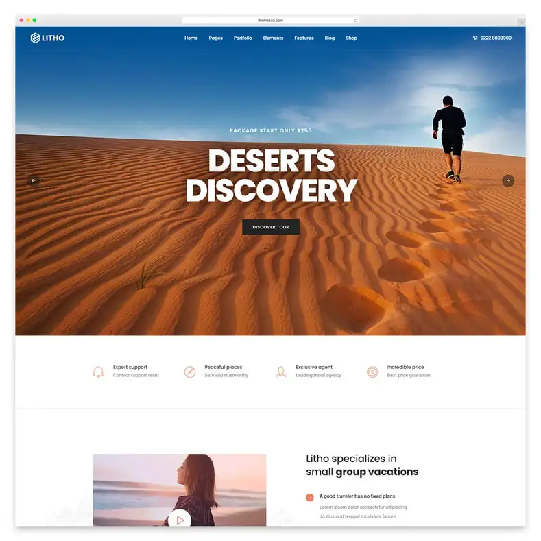 lito novo tema wordpress