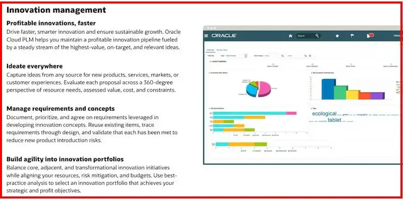 Oracle Agile PLM Innovation Management