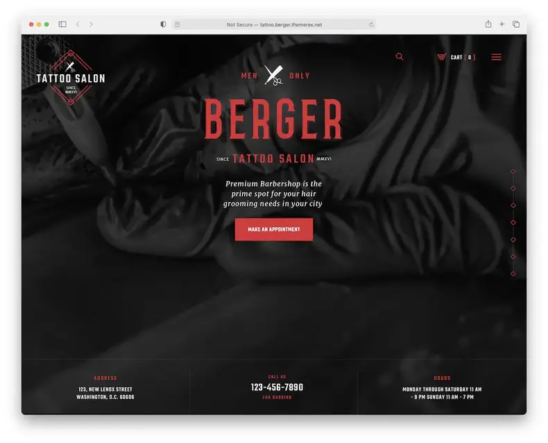 thème wordpress de tatouage de berger