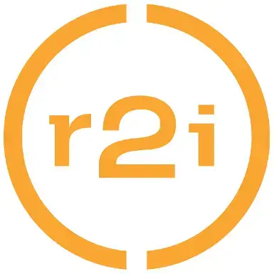 Logo perusahaan terintegrasi R2