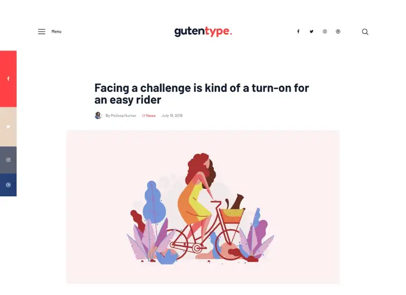 Gutentipi |  Modern bloglar için %100 Gutenberg WordPress teması