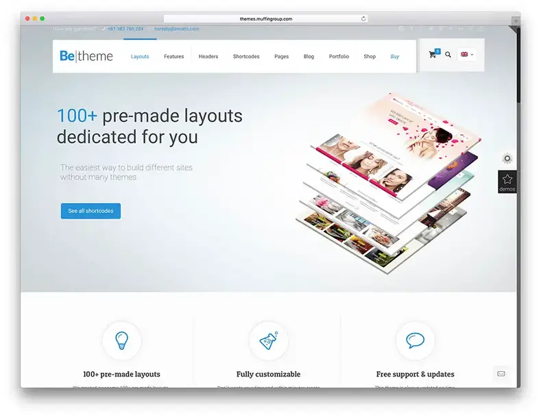 tema wordpress multiconceito betheme
