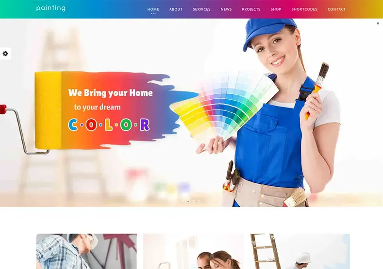 Pinte temas WordPress para pintores