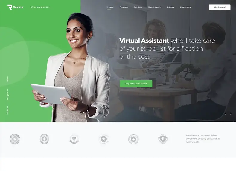 Kembalikan |  Tema WordPress Asisten Virtual