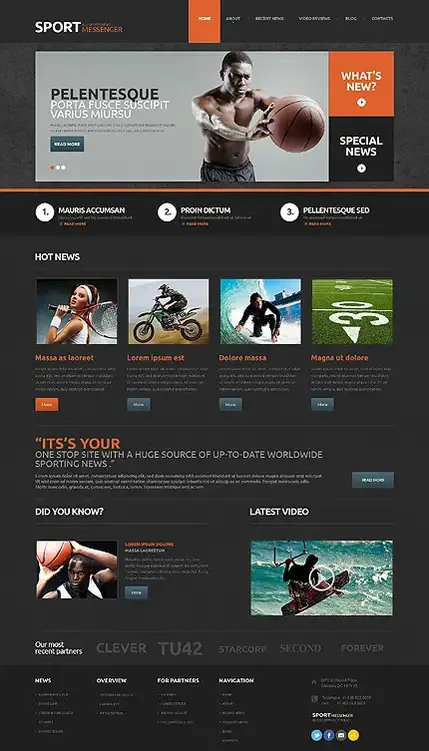 Tema WordPress responsivo para notícias esportivas