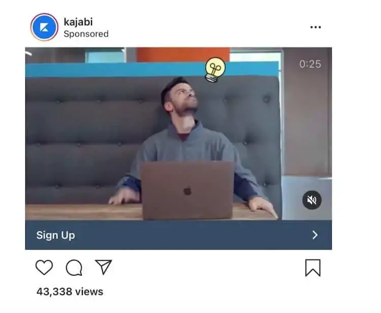 Kajabi Instagram -videoannonce