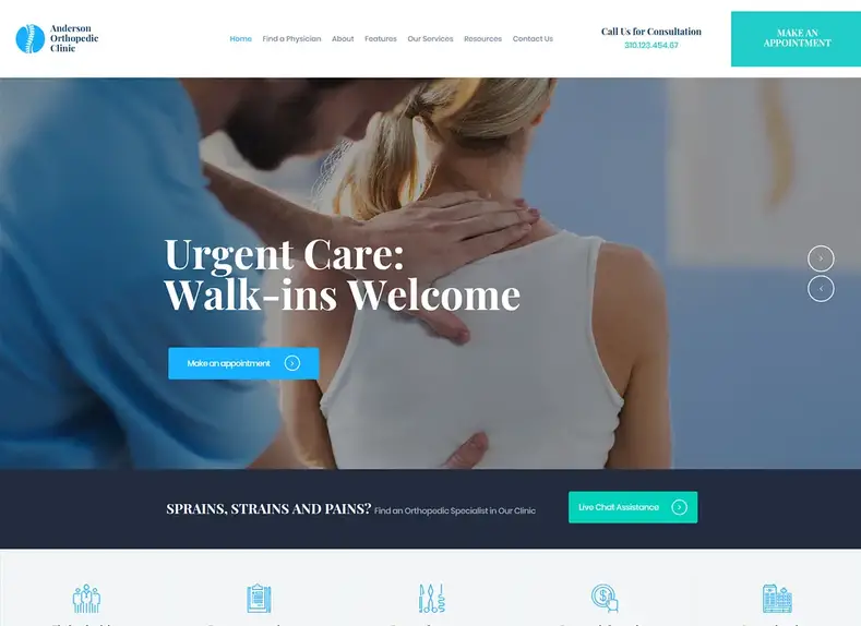 Anderson |  Thème WordPress pour clinique orthopédique et centre médical