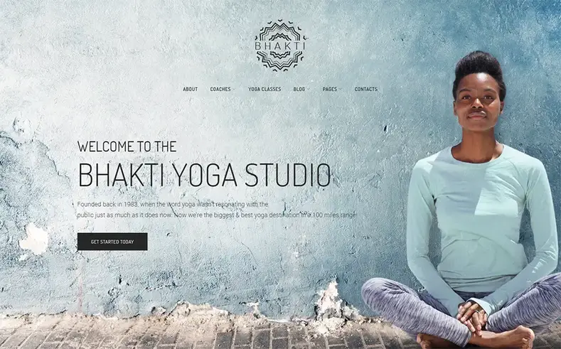 Modelo WordPress de Yoga