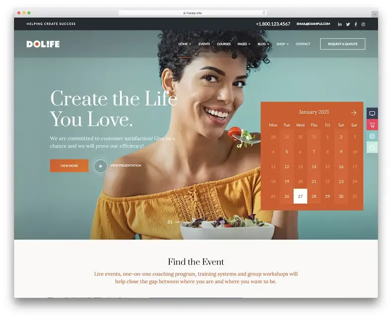 tema wordpress dell'altoparlante dolife