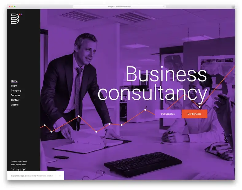 tema wordpress de consultoria ponte