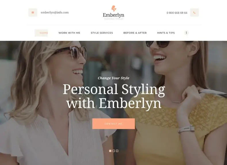 Emberlyn |  Thème WordPress pour styliste personnel