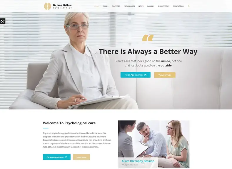 Thérapeute en psychologie |  Psychologue, Counseling Thème WordPress