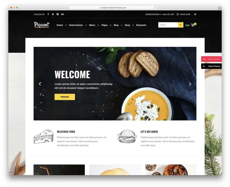tema wordpress ristorante piccante