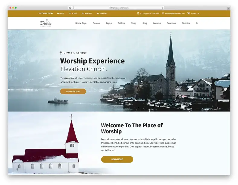 tema wordpress igreja
