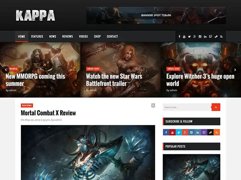 kappa-gaming-wordpress-theme
