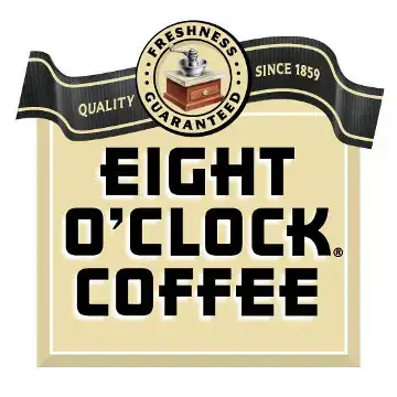 Logotipo da empresa de café às oito horas