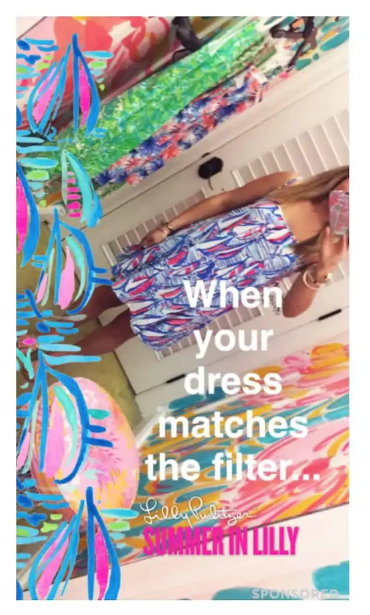 Lilly Pulitzers Snapchat -historie