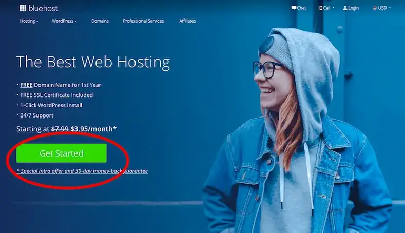 ابدأ مع Bluehost