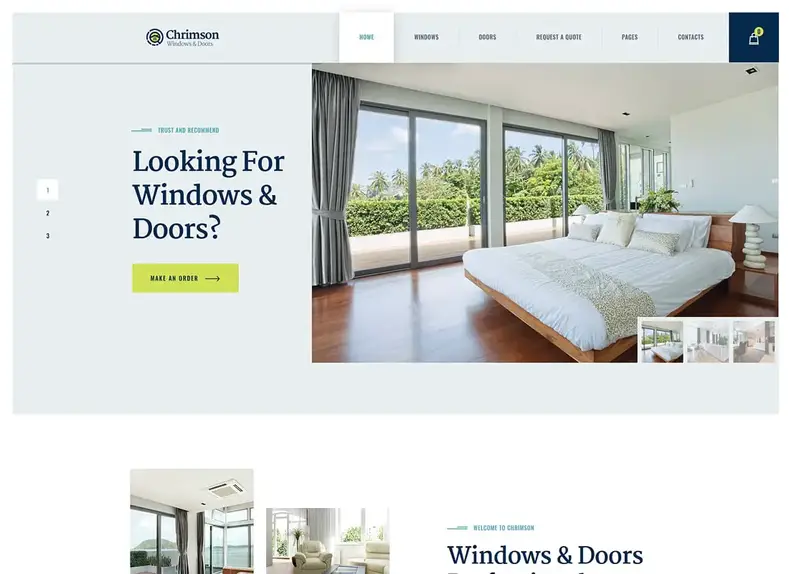 Chrimson |  Thème WordPress pour les services de fenêtres et de portes