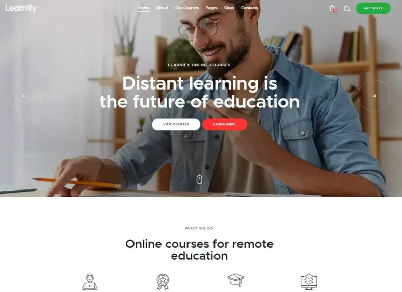 Learnify - Tema WordPress para cursos de educação online