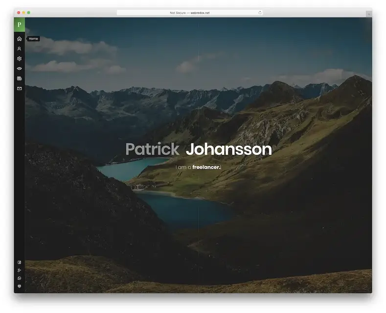 tema wordpress patrick vcard