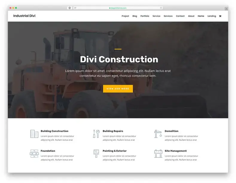 tema wordpress da indústria