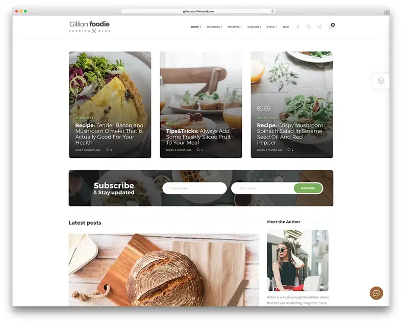 Tema WordPress Blog Resep Makanan