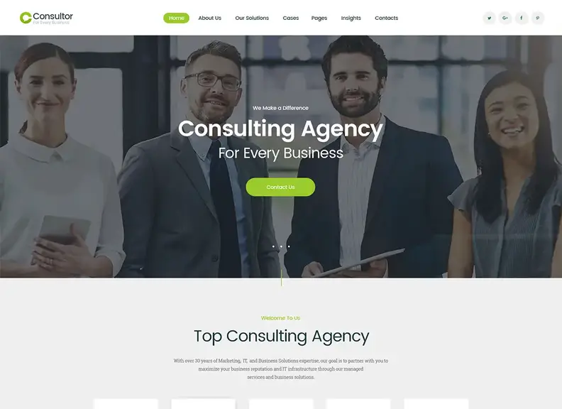 Consulente - Un tema WordPress di consulenza aziendale