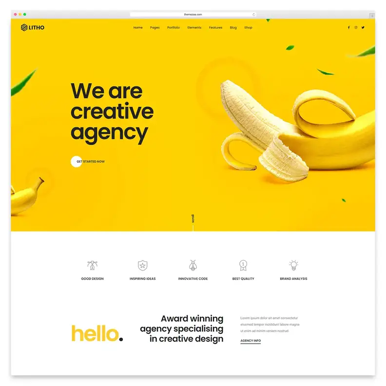 tema wordpress personalizzabile litografico