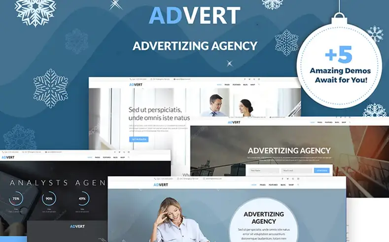 Annonce - Thème WordPress pour agence de publicité