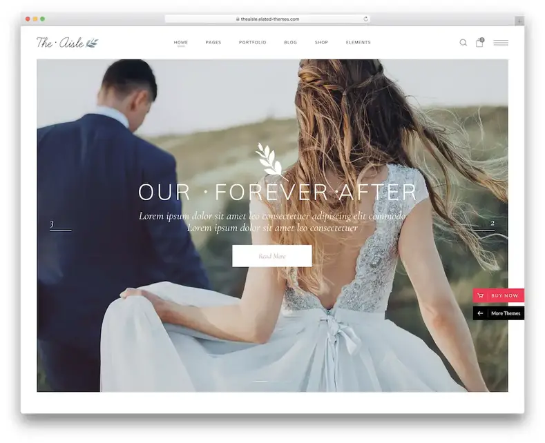 allée wordpress thème mariage