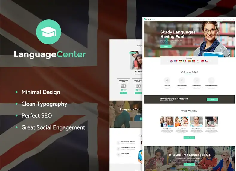Language-center-online-school-wp-theme