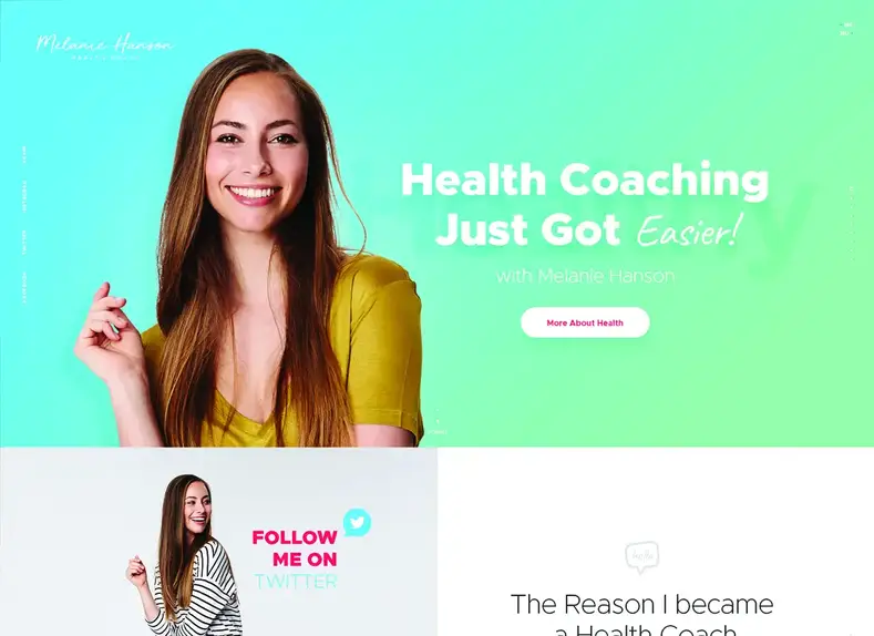 Mélanie Hanson |  Blog de coach de santé et magazine de style de vie Thème WordPress