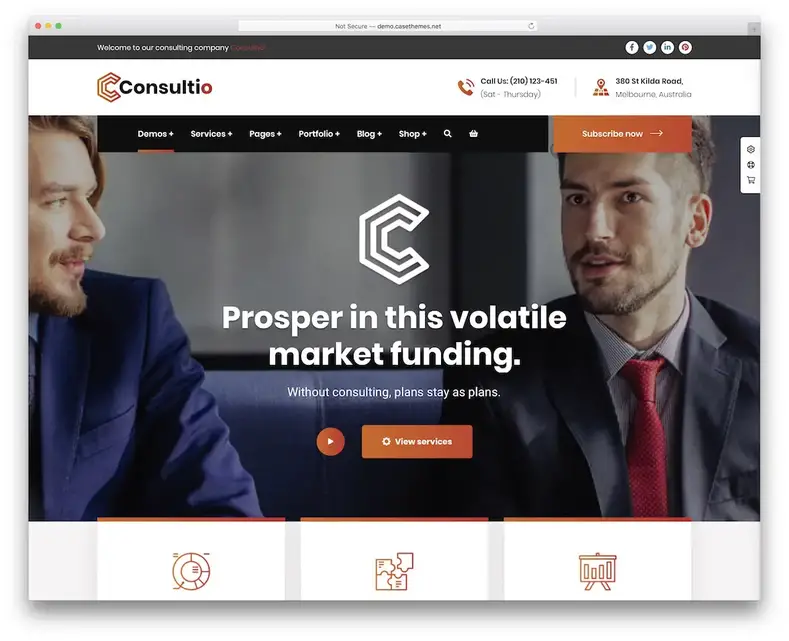 consultoria tema wordpress