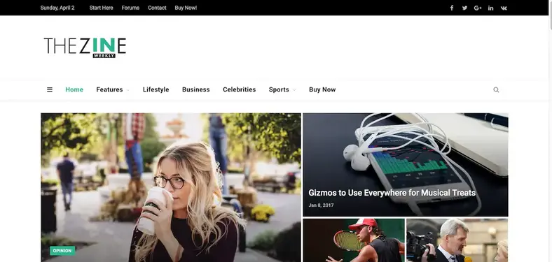 SmartMag - Design de site da revista RTL