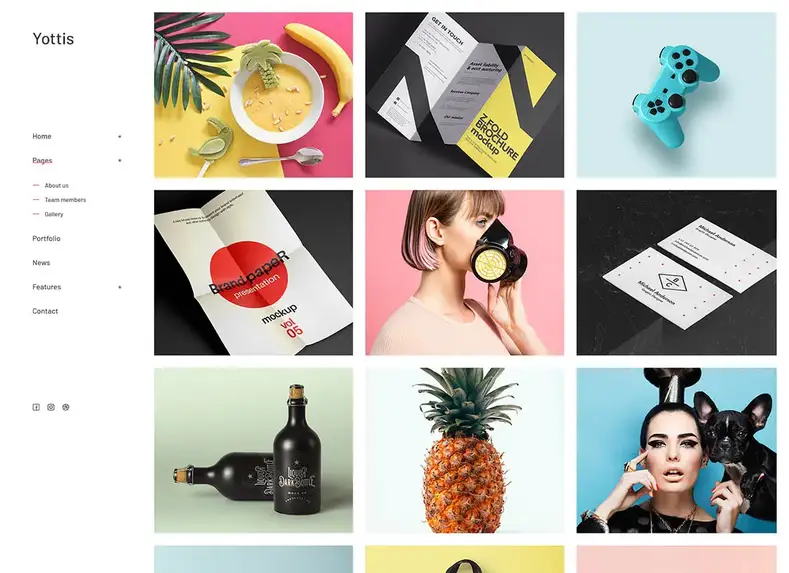Yottis |  Tema + Toko WordPress Portofolio Kreatif Pribadi