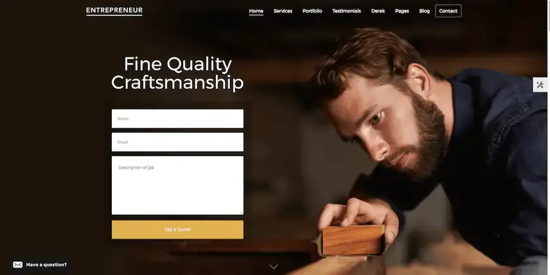 Empreendedor: Tema de negócios criativo com agendamento de consultas