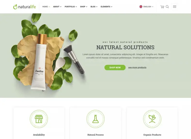 NaturaLife - Tema WordPress Orgânico e de Saúde