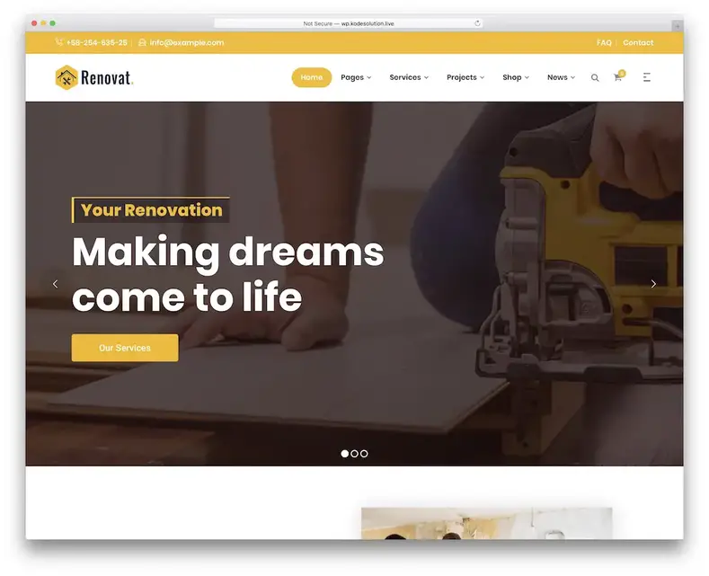 renovar tema wordpress para pintores