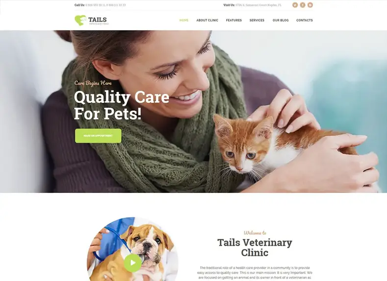 Files d'attente |  Clinique vétérinaire, Thème WordPress pour soins des animaux et des animaux + Boutique