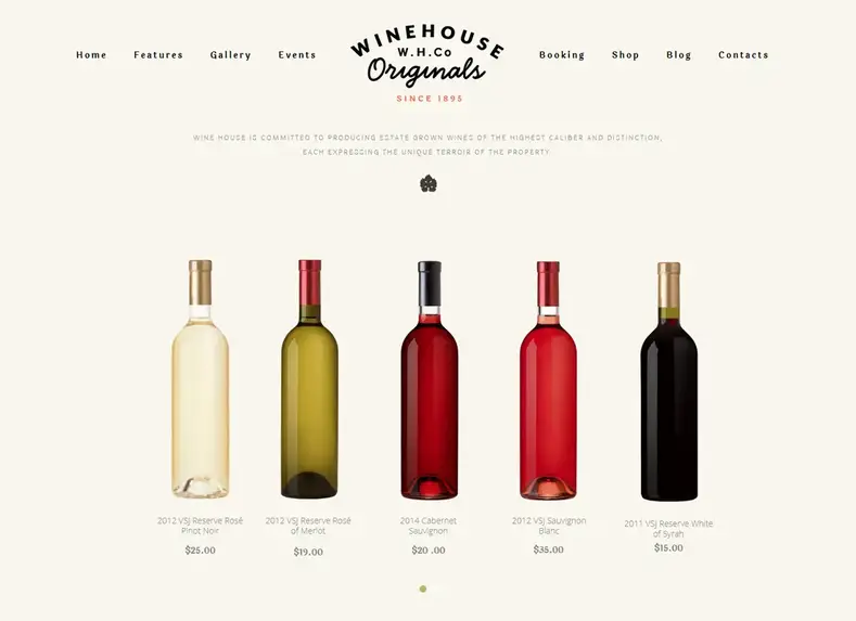 Rumah Anggur |  Tema WordPress Pabrik Anggur & Restoran