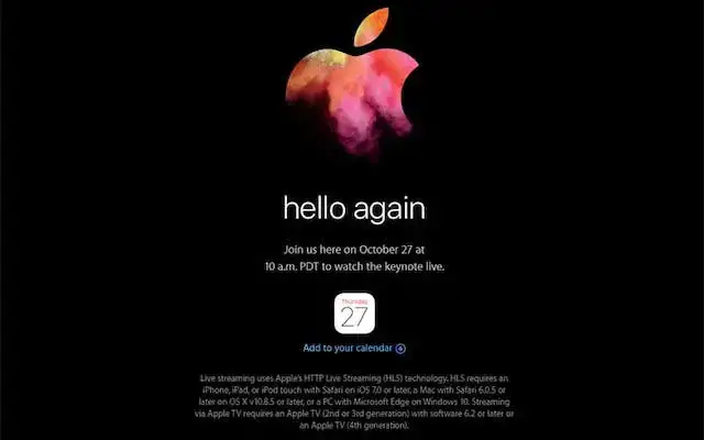 حدث Apple Live Stream