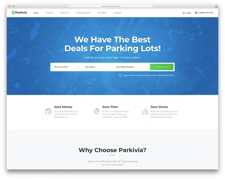 parkivia sujeito a marcação