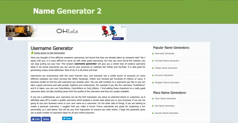 Generator nama 2
