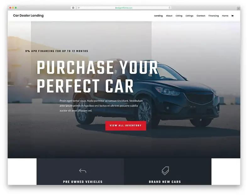 tema WordPress automotivo