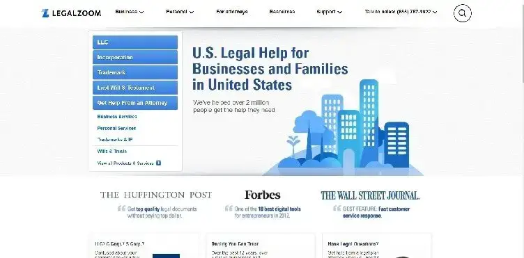 الصفحة الرئيسية LegalZoom