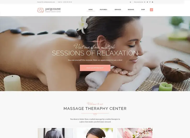 Jacqueline - Tema WordPress per spa e massaggi