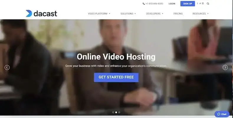 Platform video online Dacast