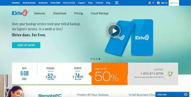 IDrive نسخ احتياطي غير محدود للجهاز